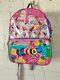 Vintage Lisa Frank Buzz Bumble Bee Roses Flowers Rare Backpack Broken Strap