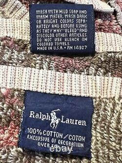 Vintage Ralph Lauren TOWEL Set 2 Bath, 2 Hand, 1 Wash (5 Pc) USA Made RARE Roses