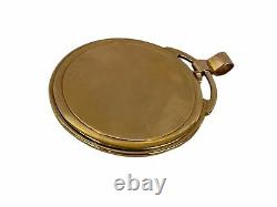 Vintage Rare Cartier / LeCoultre 18k Yellow Gold Mechanical 44mm Pocket Watch