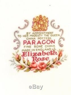 Vintage Rare Paragon English Bone China Teapot Coffee Pot Elizabeth Cabbage Rose