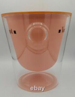 Vintage Rare Pink Rose VEUVE CLICQUOT Champagne Bucket Cooler Basin Chiller