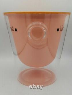 Vintage Rare Pink Rose VEUVE CLICQUOT Champagne Bucket Cooler Basin Chiller
