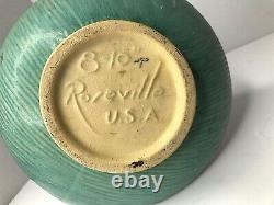 Vintage Roseville USA Pottery Peony Flower Pink Rose Ewer Tankard Jug 8-10 RARE