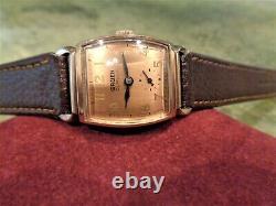 Vintage Ultra Rare Gruen Curvex Cal. 330 10K Rose GF Watch Excellent Condition
