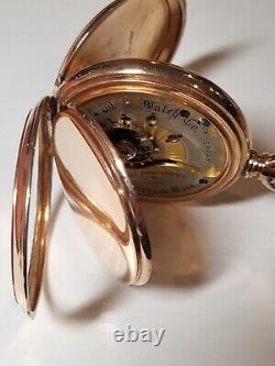 Waltham mass Pocket Watch, The President 1 14k Rose Gold, 17 jewels Size 18, Rare