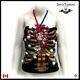 Woman Clothing Tops Summer Haute Couture Heart Original Skeleton Roses Punk Goth