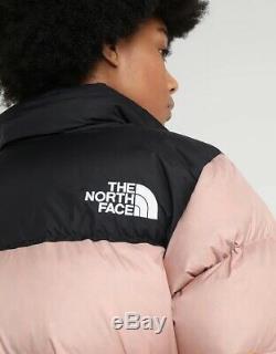Women The North Face Nuptse Duster Down Coat Size S Misty Rose 700 Fill Rare